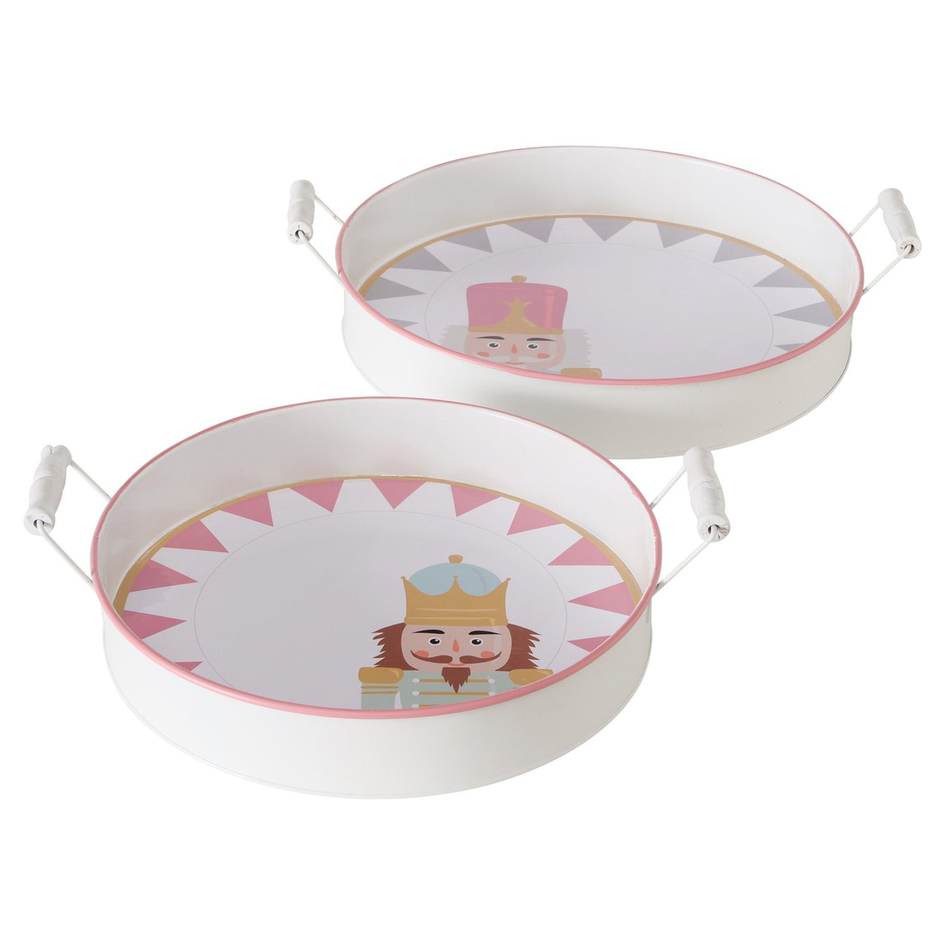 Tablett B./3 2tlg Set Tablett Archie rund - 2024404