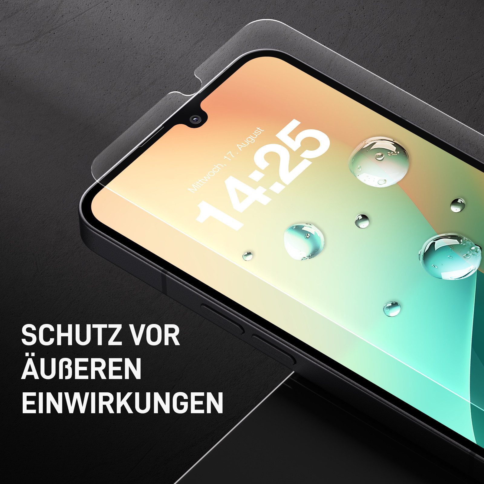 Tec-Expert Displayschutzglas 2X 9H Displayglas für Samsung Galaxy A05s für Samsung Galaxy A05s, Displayschutzfolie, 2 Stück, Displayschutz, Schutzglas, Bildschirmschutz, kratz- & stoßfest