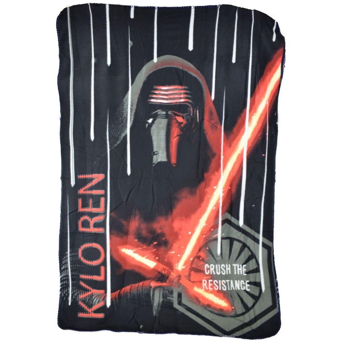 Wohndecke Star Wars Kylo Ren Fleecedecke ca. 100 x 140 cm Kinderdecke, mit Ziernaht