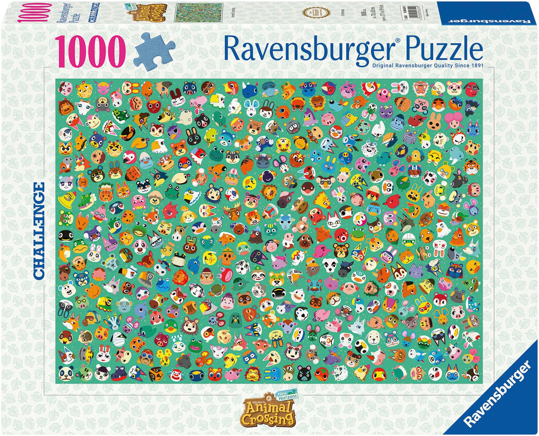 Ravensburger Puzzle Challenge, Animal Crossing, 1000 Puzzleteile, Made in G günstig online kaufen