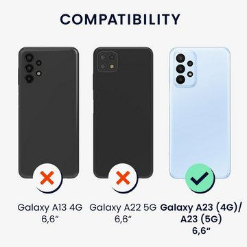 kwmobile Handyhülle Hülle für Samsung Galaxy A23 4G / 5G, Hülle Silikon gummiert - Handyhülle - Handy Case in Coconut Swirl