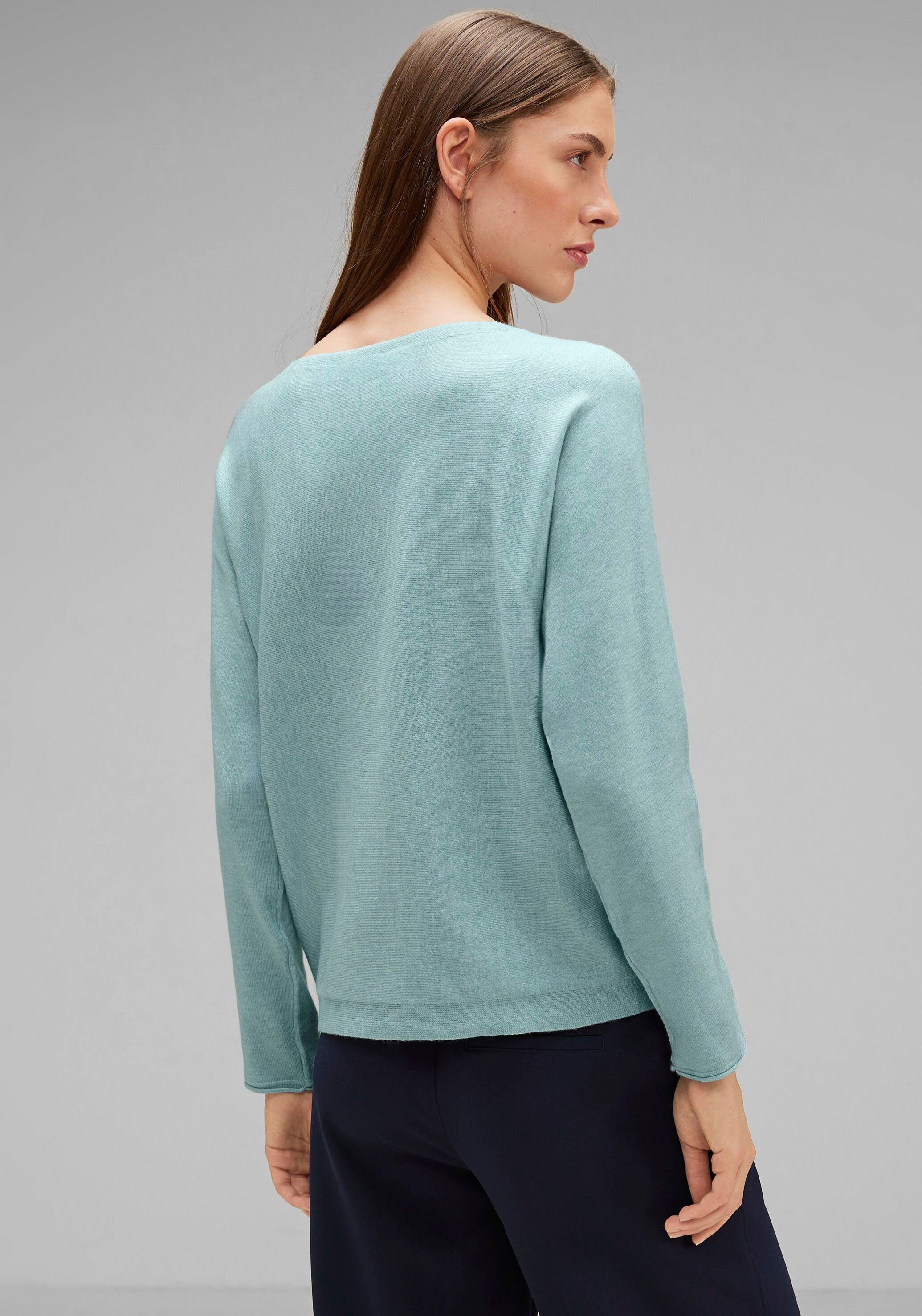 ONE mint STREET in iced Unifarbe Strickpullover