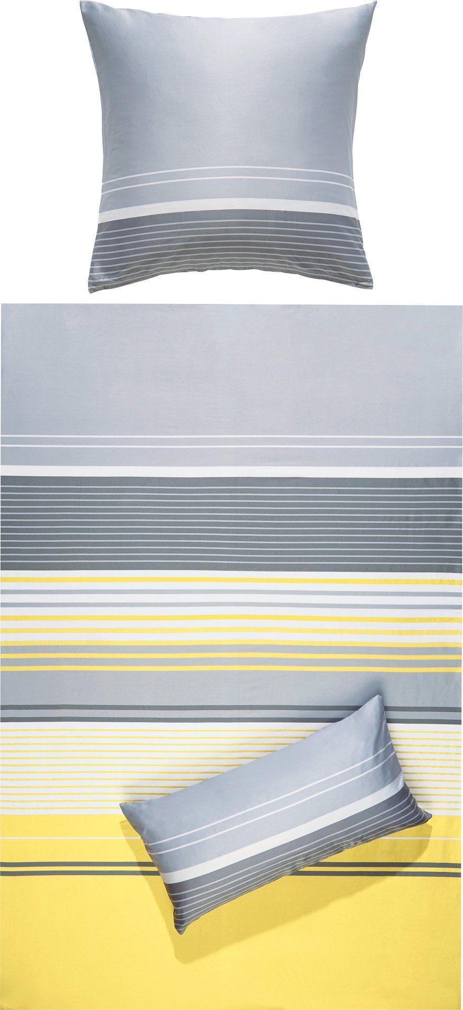 Erwin Müller Bettwäsche Bettwäsche, Mako-Satin, Streifen
