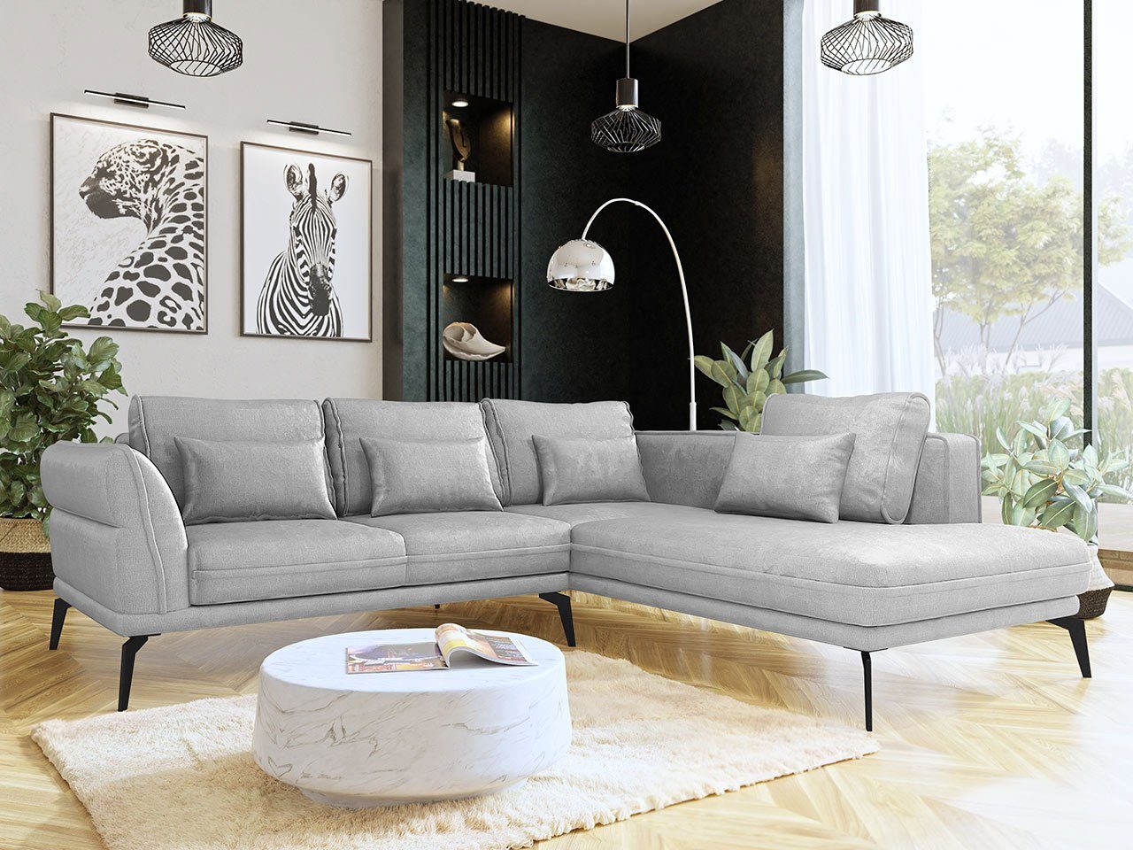 Mirjan24 Ecksofa »Zurich«, mit Schlaffunktion, Polsterecke Sofa