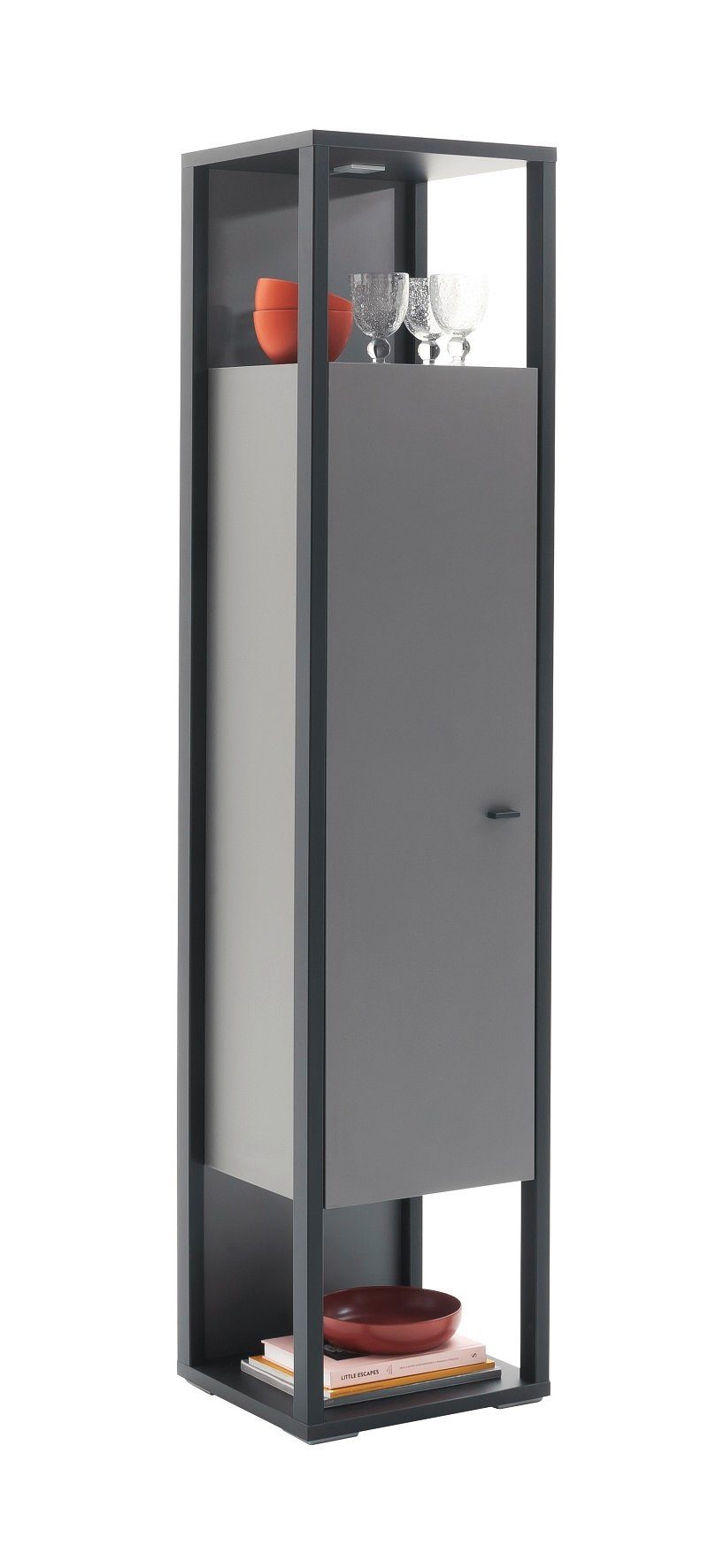 MCA furniture Vitrine Vitrine Luxor, Royal Grey / anthrazit, LED Beleuchtun günstig online kaufen