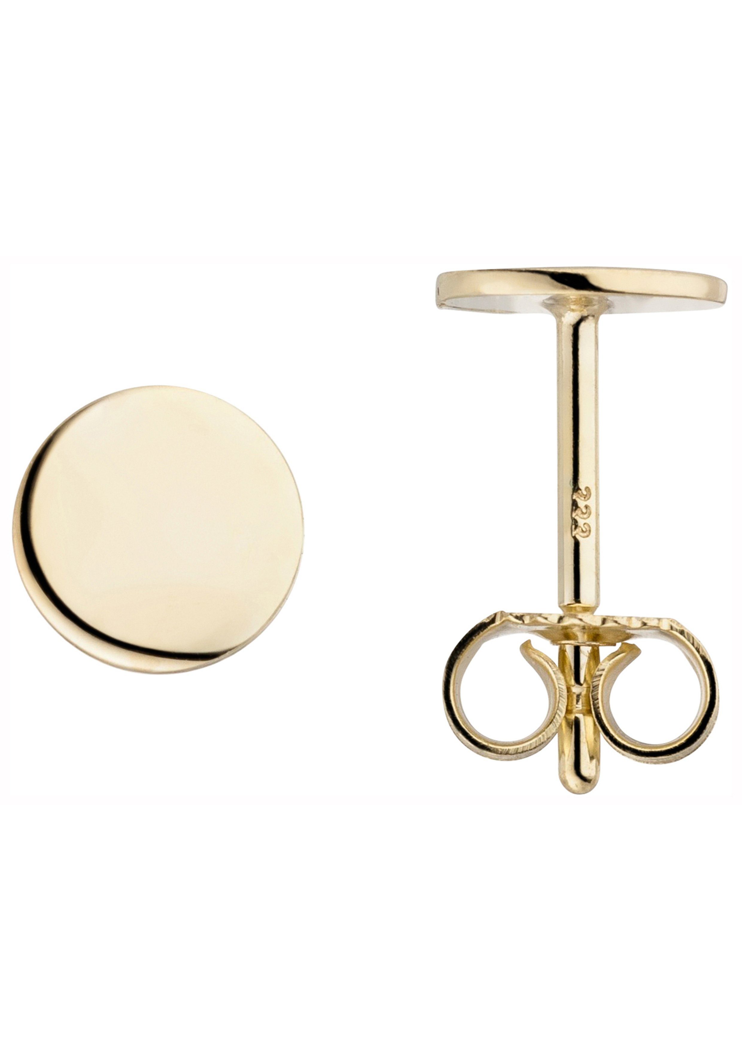 JOBO Paar Ohrstecker Plättchen, 333 Gold günstig online kaufen