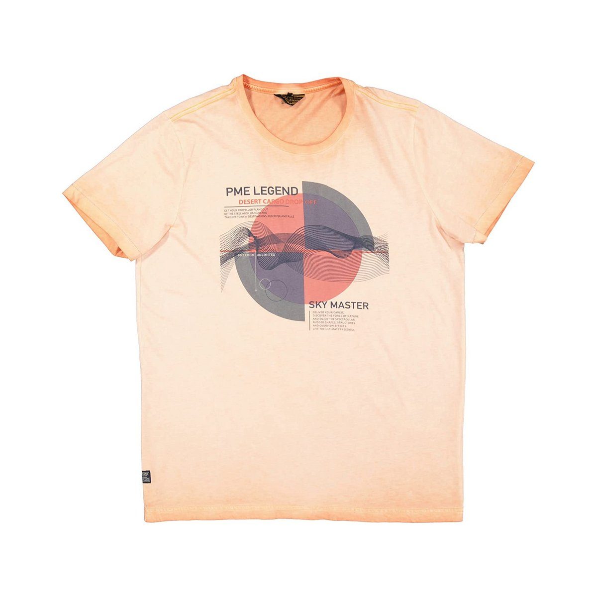 PME LEGEND T-Shirt orange regular fit (1-tlg)