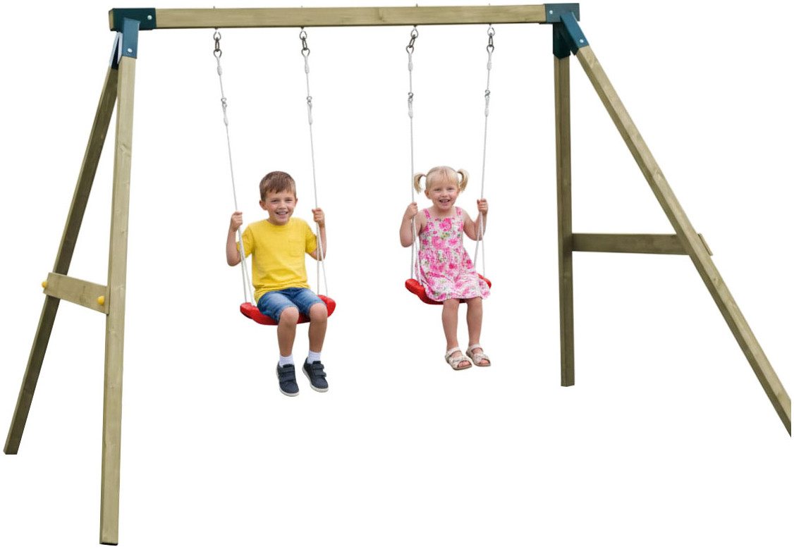 FUNGOO Doppelschaukel FLY Light, mit Sitzen und Bodenankern