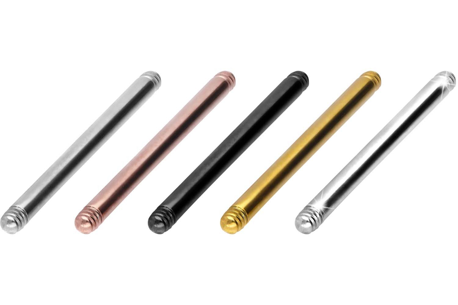 PIERCINGLINE Brustwarzenpiercing Titan Barbell ohne Kugeln (Barbells, 1-tlg)