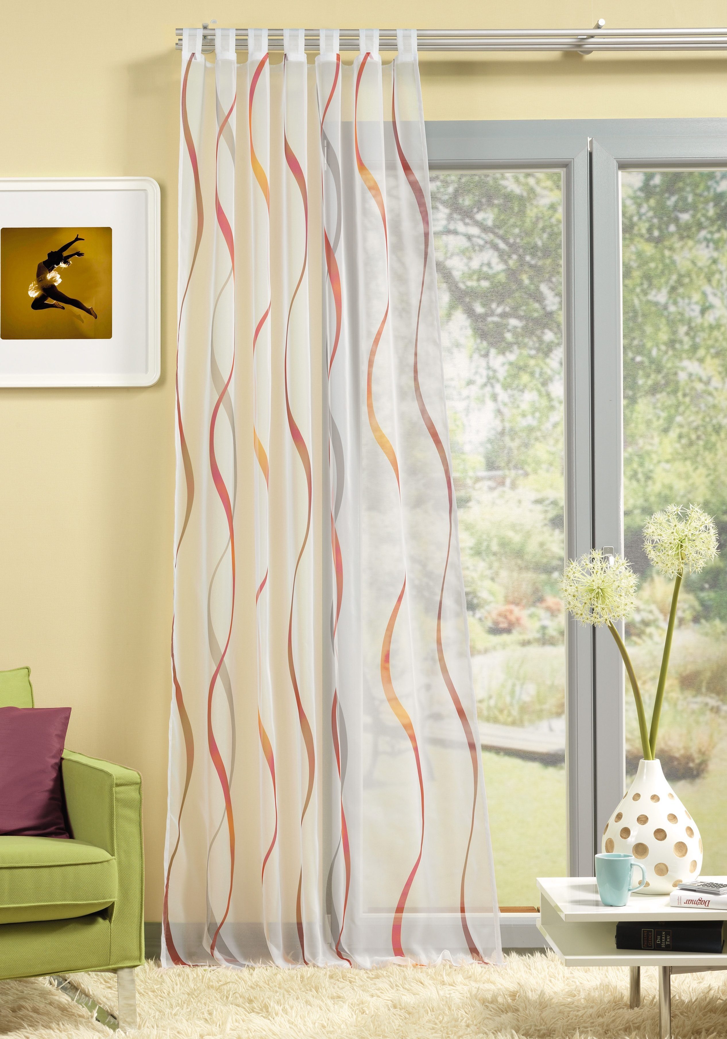 HOME WOHNIDEEN Gardine Colorado Springs, Schlaufen günstig online kaufen
