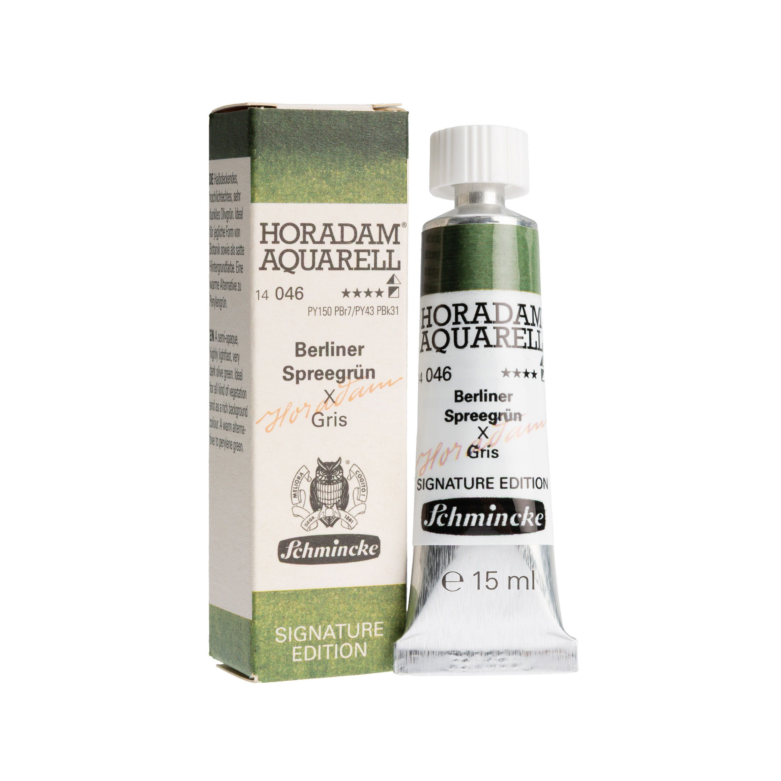 Schmincke Aquarellfarbe HORADAM - 15ml Berliner Spreegrün - Aquarellfarbe 14 046 006