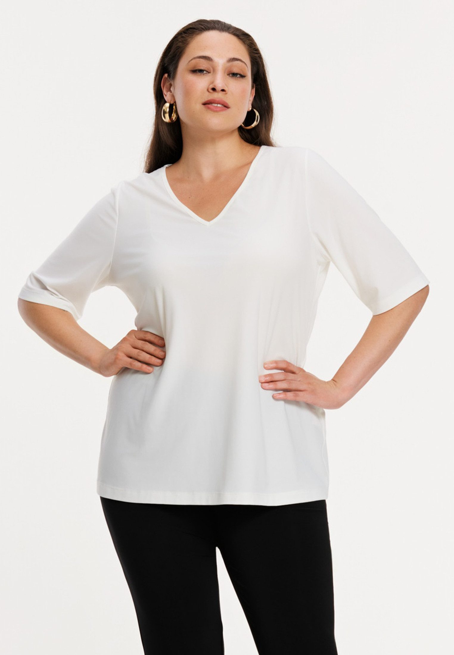 YOEK Langarmshirt Damen T-shirt Flare Fit