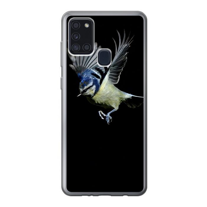 MuchoWow Handyhülle Vogel - Federn - Porträt Handyhülle Samsung Galaxy A21s Smartphone-Bumper Print Handy