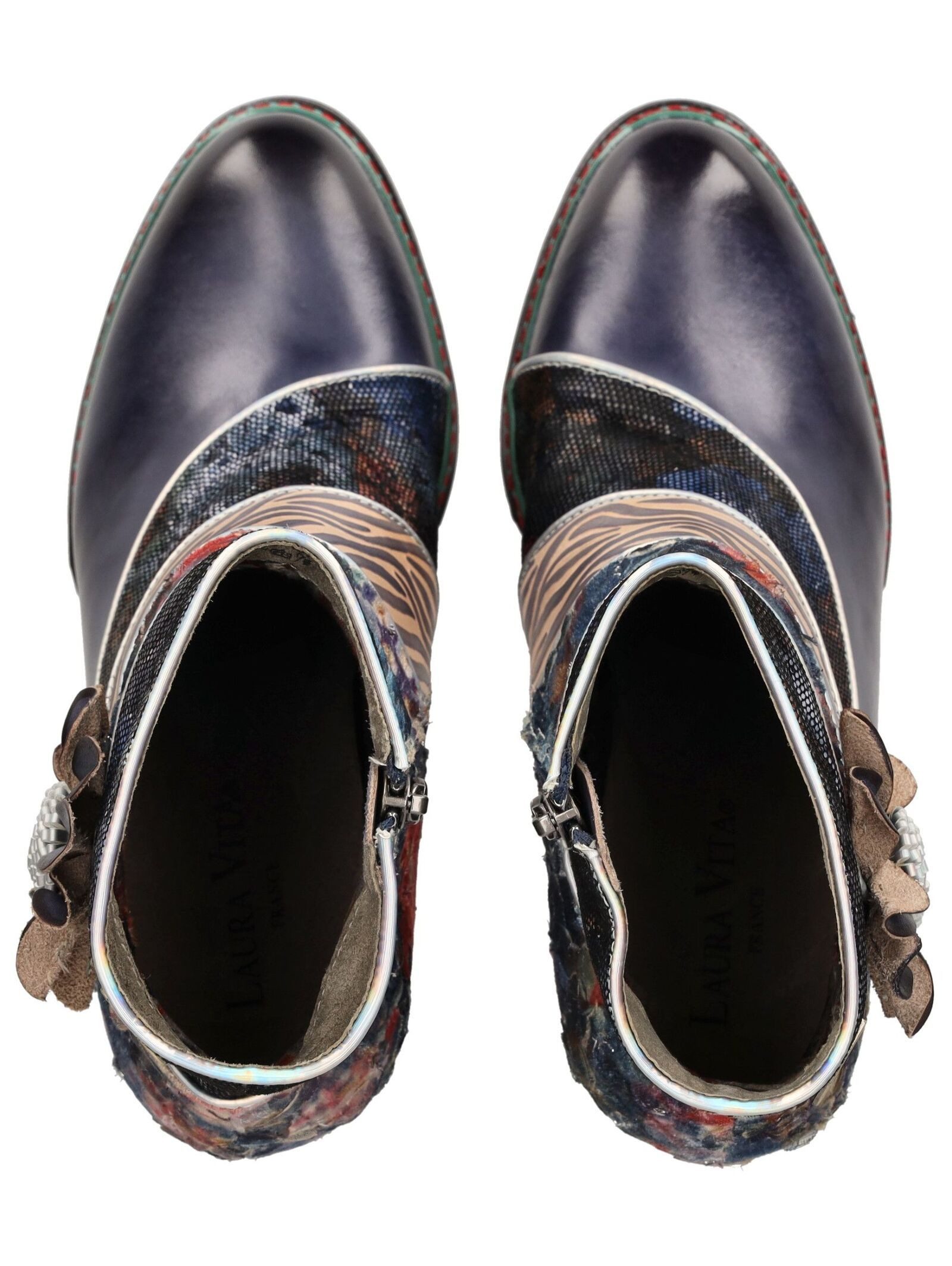 LAURA VITA LAURA VITA Stiefelette Leder/Textil High-Heel-Stiefelette