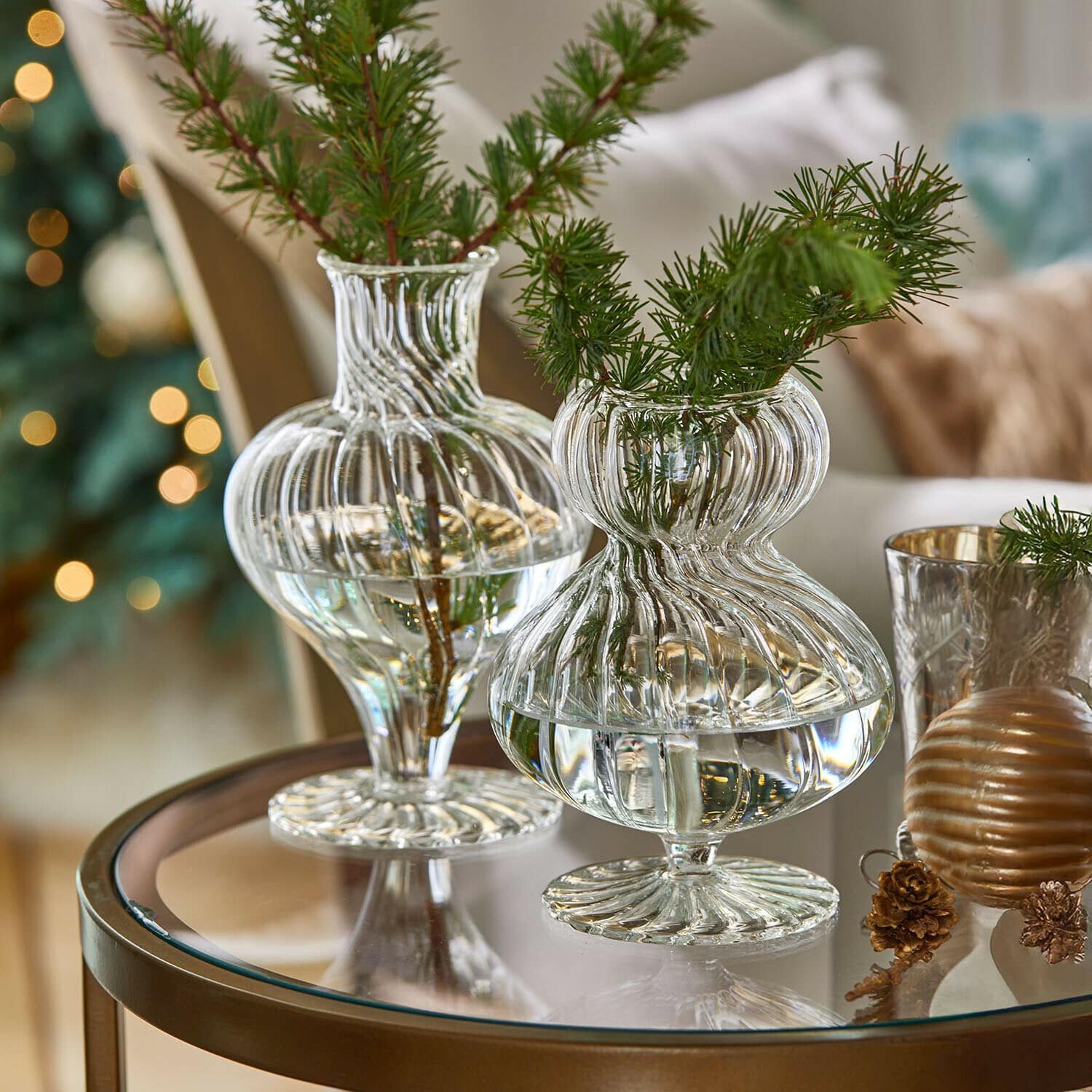 Mirabeau Tischvase Vase 2er Set Bavella klar