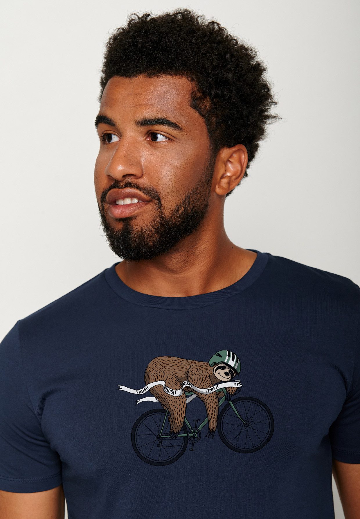 GreenBomb T-Shirt Guide Animal Finish Sloth Motiv Tiere Faultier (1-tlg., 1 günstig online kaufen