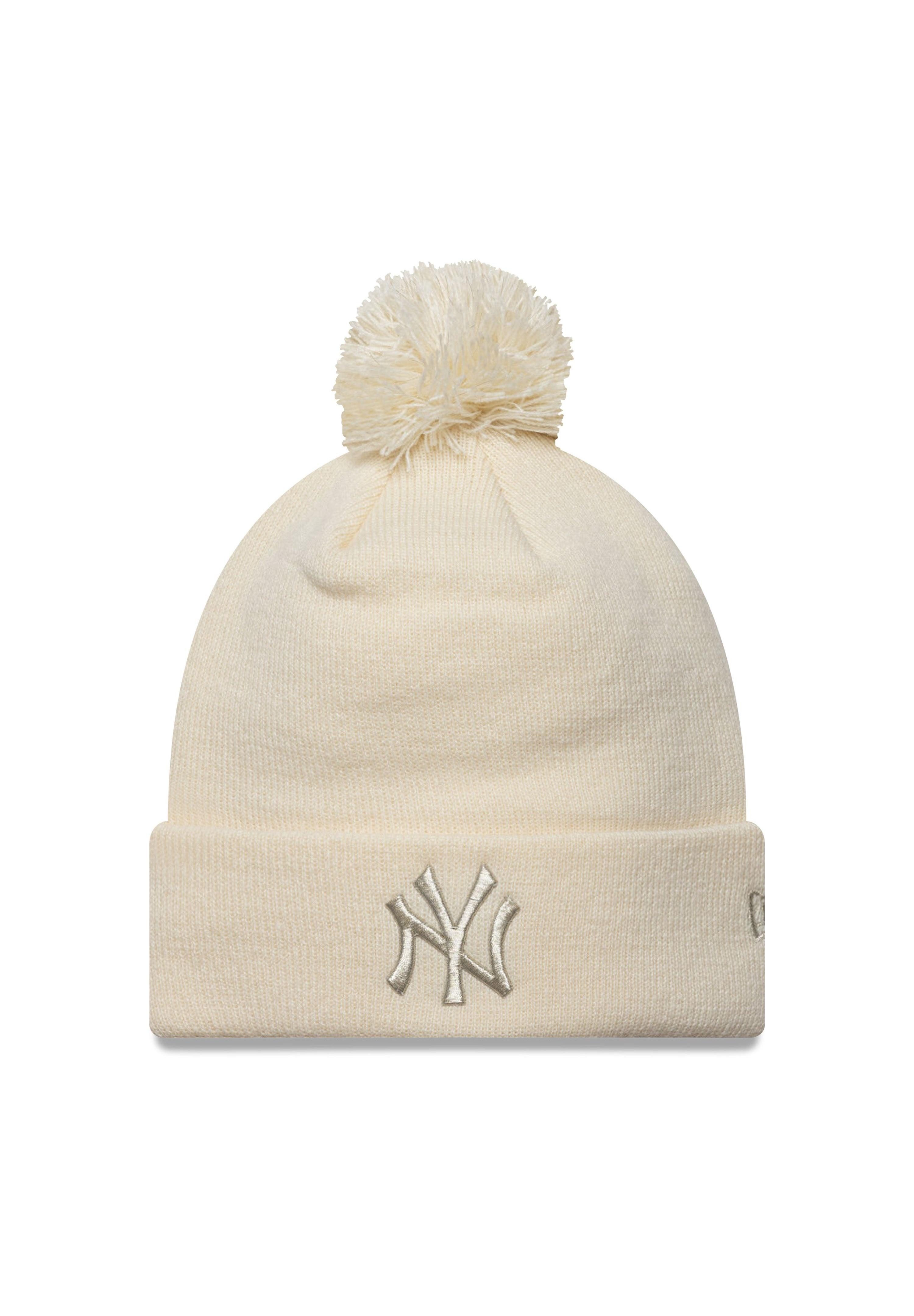 Bommelmütze New York Yankees New Era Women Metallic Beanie Bommelmütze MLB beige