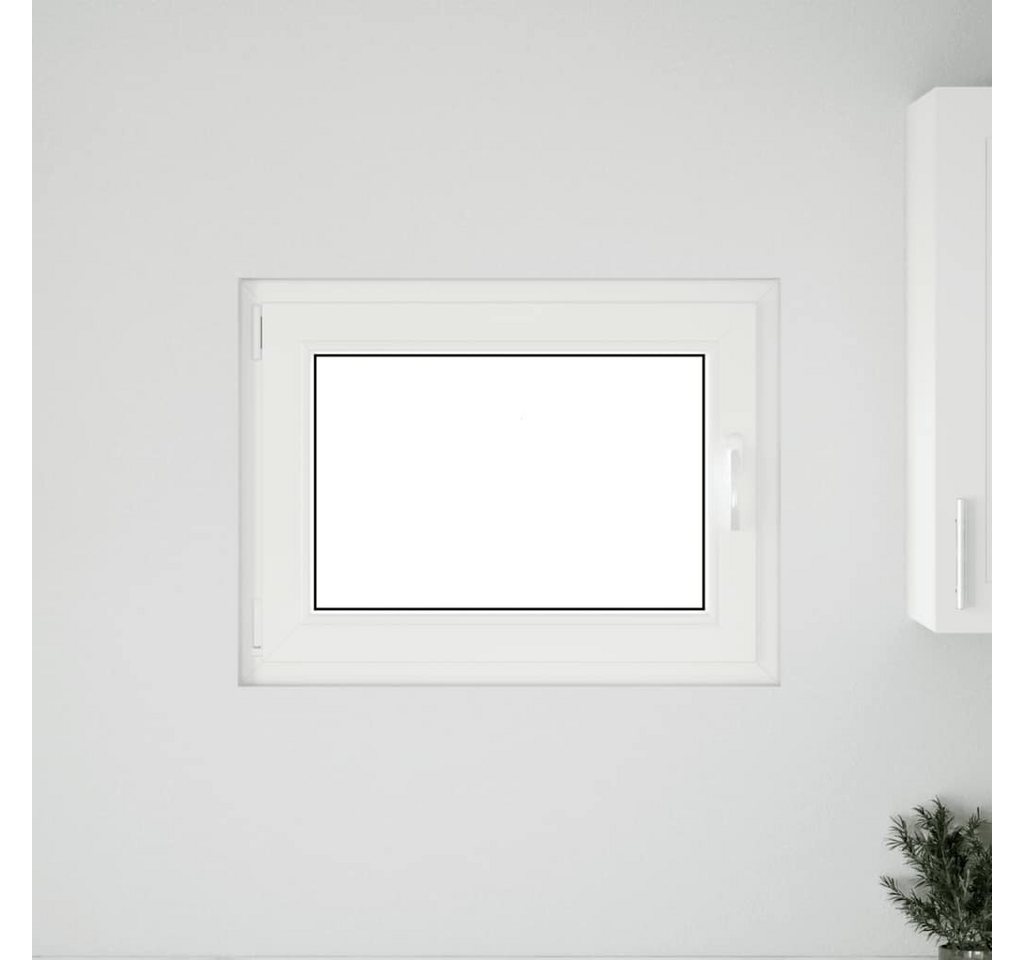 Thumbnail - vidaXL Fenster Kellerfenster RISOR 80x60 cm Dreh Kipp DIN Links Weiß