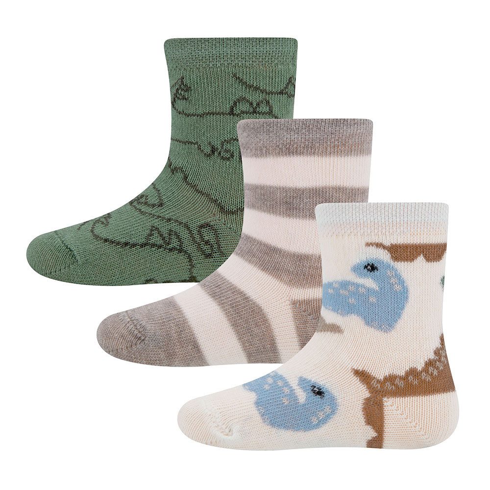 Socken Socken 3er Pack Dino/Ringel