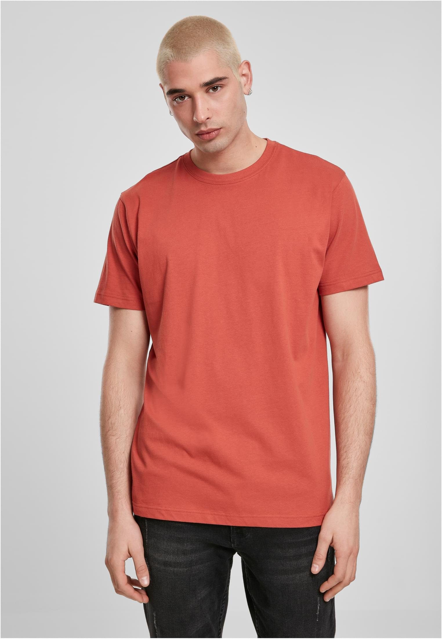 URBAN CLASSICS T-Shirt T-Shirt Tee Basic aus (1-tlg), angenehmer Herren Baumwollmischung Stylisches