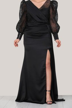 Modabout Abendkleid Langes Maxikleid Sommerkleid für große Größen - NELB0588D5225SYH (1-tlg)