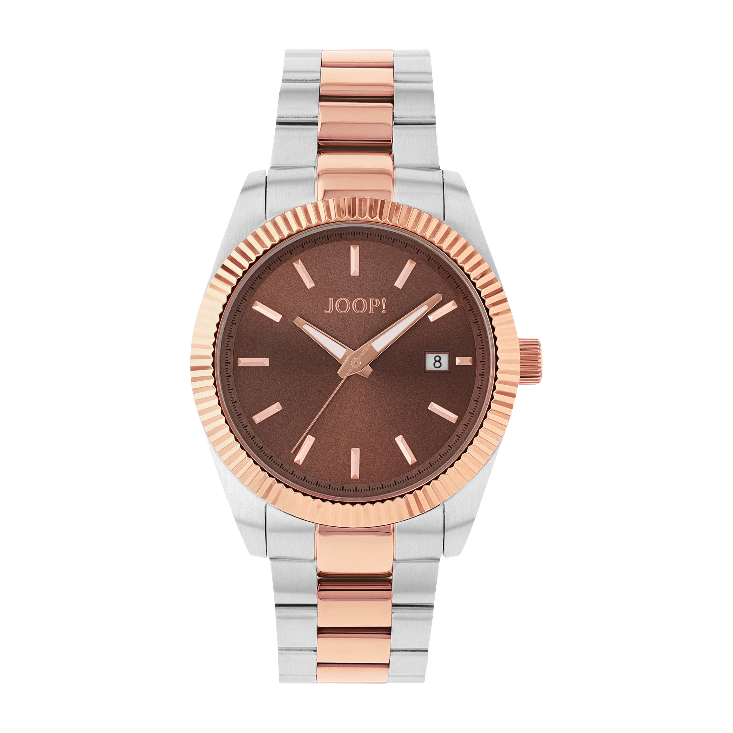 JOOP! Quarzuhr JOOP! Unisex Armbanduhr Edelstahl Roségold plattiert, (1-tlg)