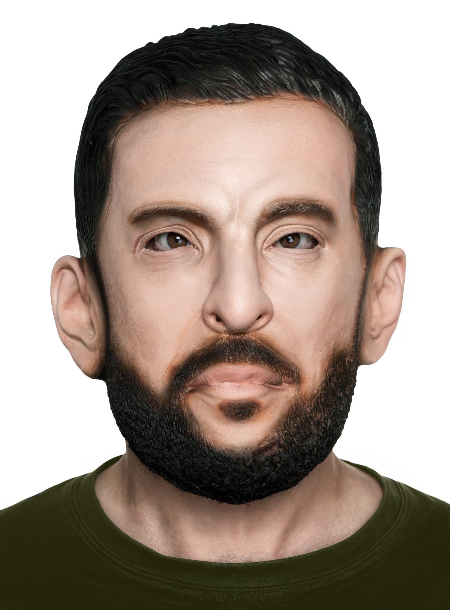 Metamorph Verkleidungsmaske Selenski Maske - Fasching Halloween Fun Kostüm, Vollmaske des ukrainischen Präsidenten