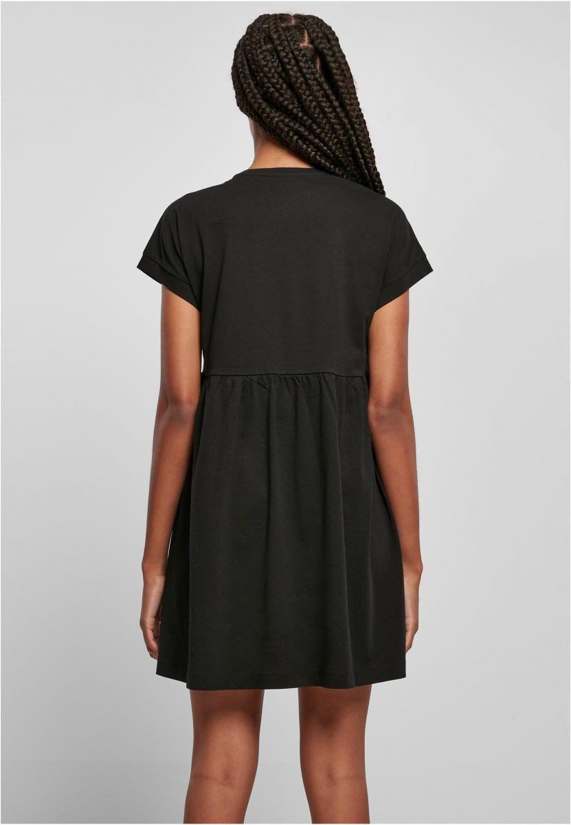 URBAN CLASSICS Sweatkleid Ladies Organic Empire Valance Tee Dress XS bis 5XL