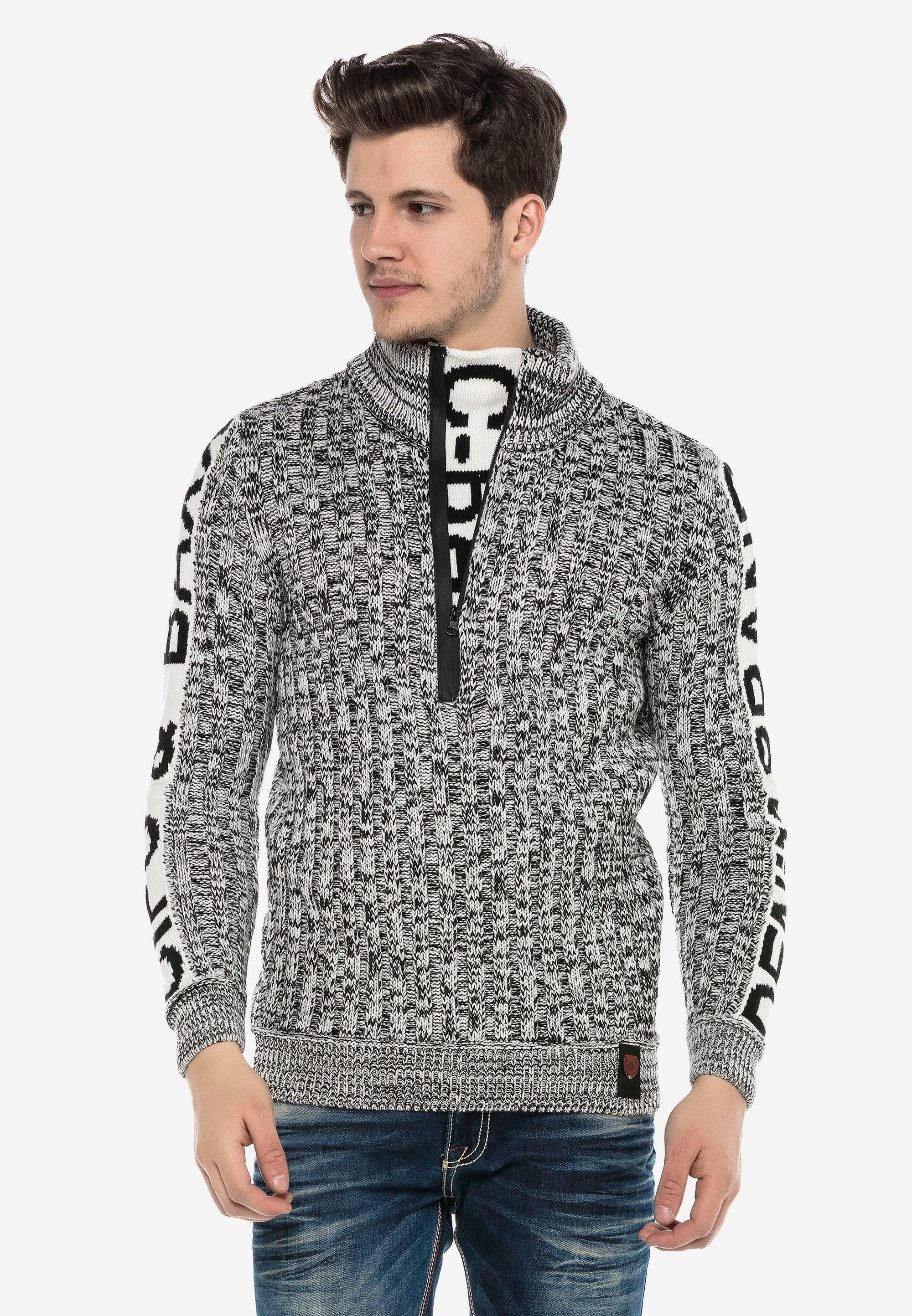 Cipo & Baxx Вязаные свитера in sportlichem Design