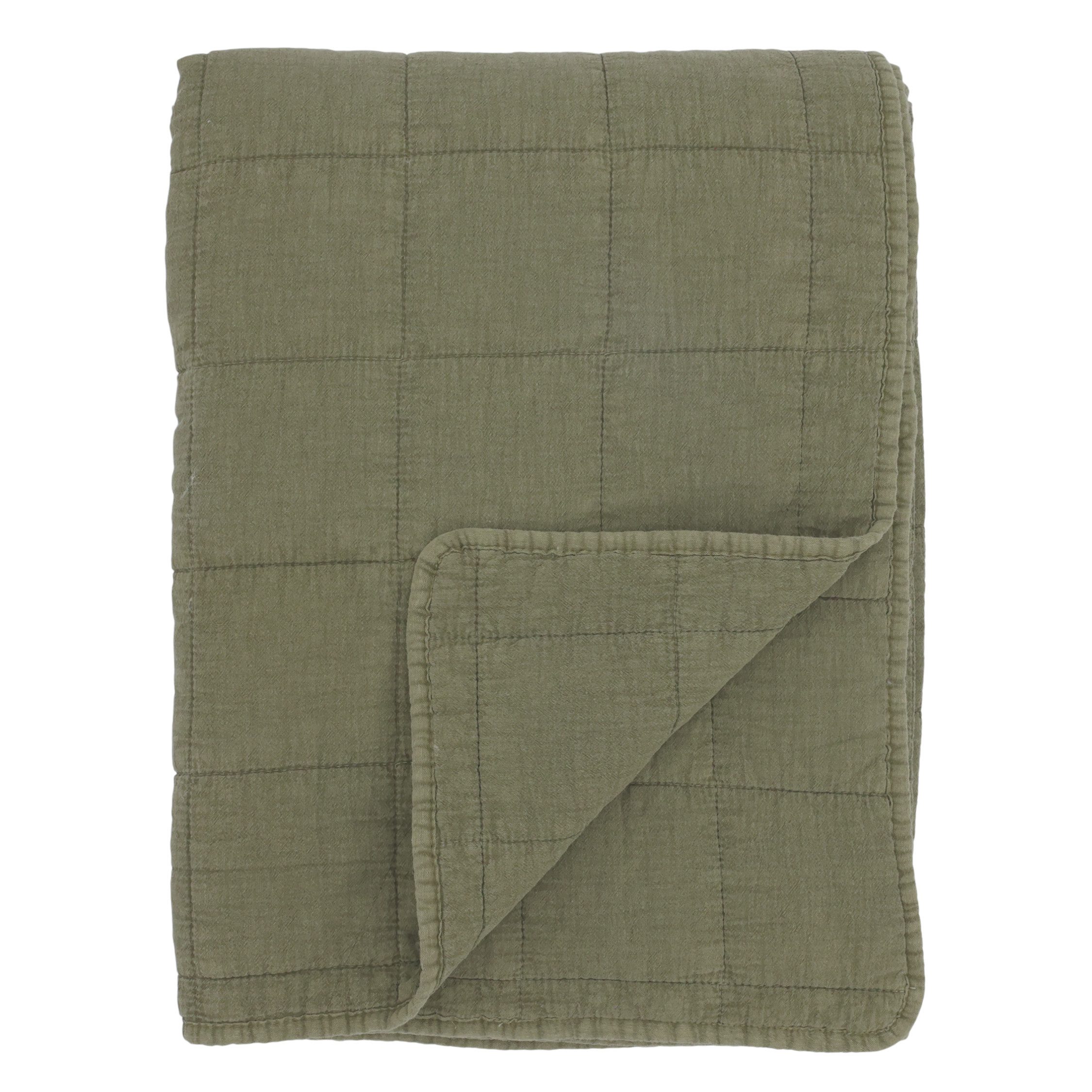Chic Antique Tagesdecke Chic Antique Quilt Aix Vintage Olive