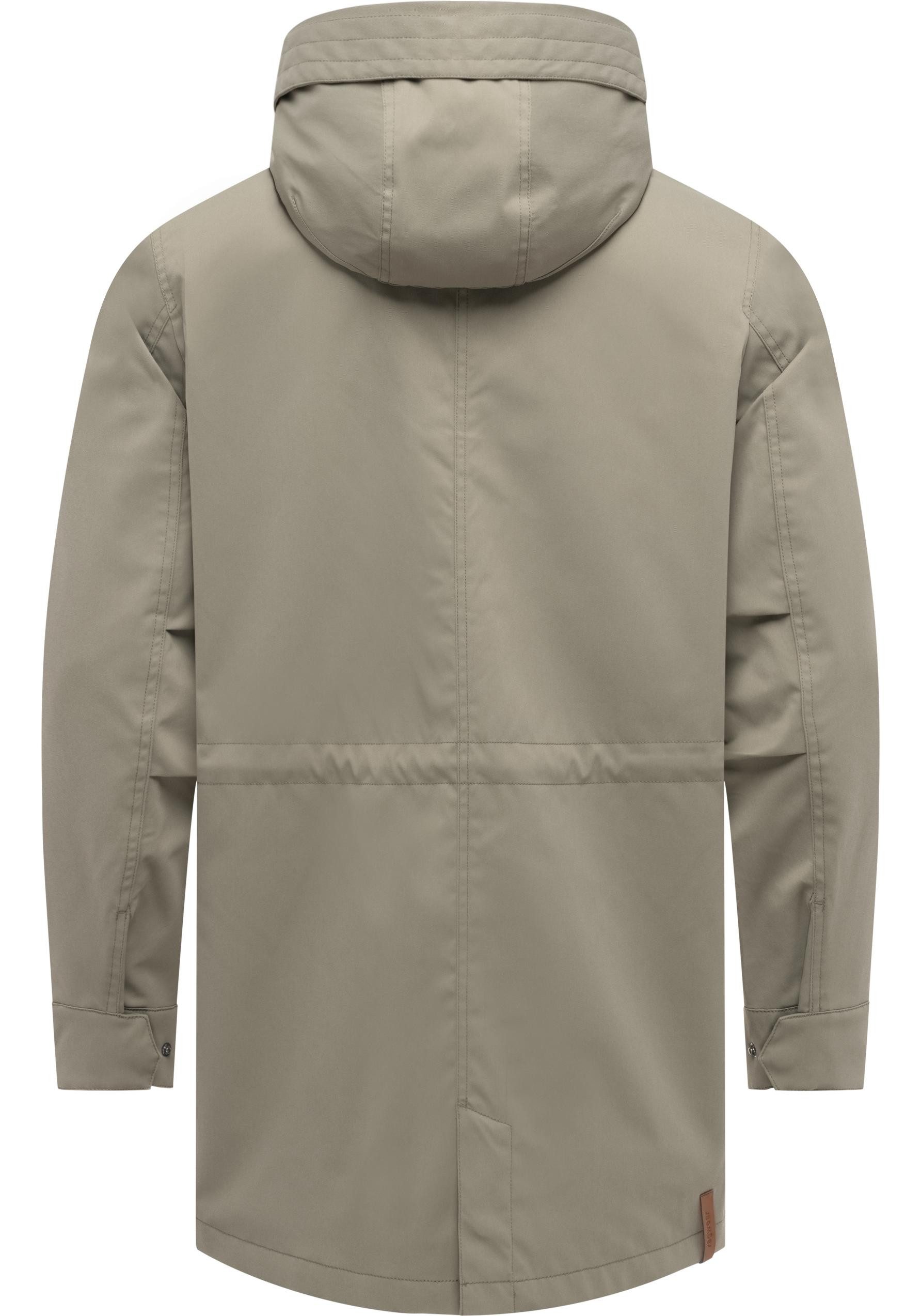 Ragwear Funktionsmantel Mr Smithem Twill YOUMODO Funktioneller Übergangsmantel mit Kapuze