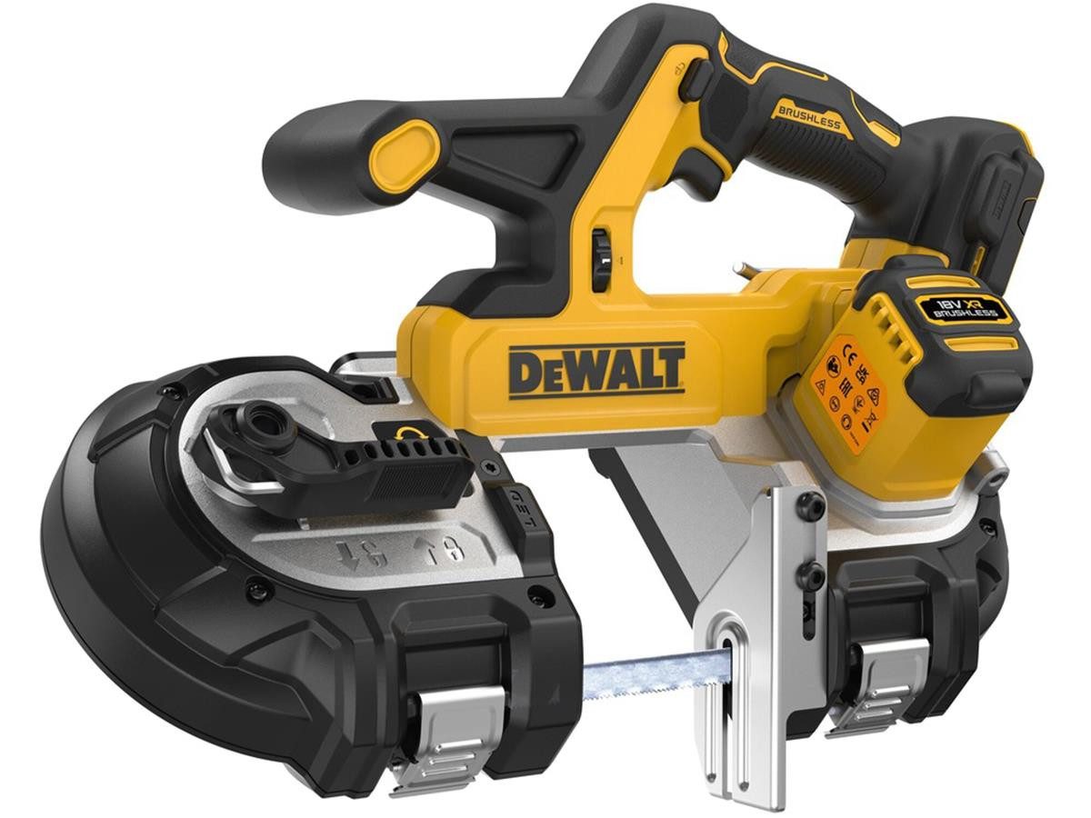 DeWalt Akku-Bandsäge 18V Solo, Set, inkl. Bandsägeband 899mm 18TPI, Solo Version ohne Akkus und Ladegerät