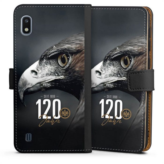 DeinDesign Handyhülle Eintracht Frankfurt Offizielles Lizenzprodukt 120 Jahre Samsung Galaxy A10 Hülle Handy Flip Case Wallet Cover
