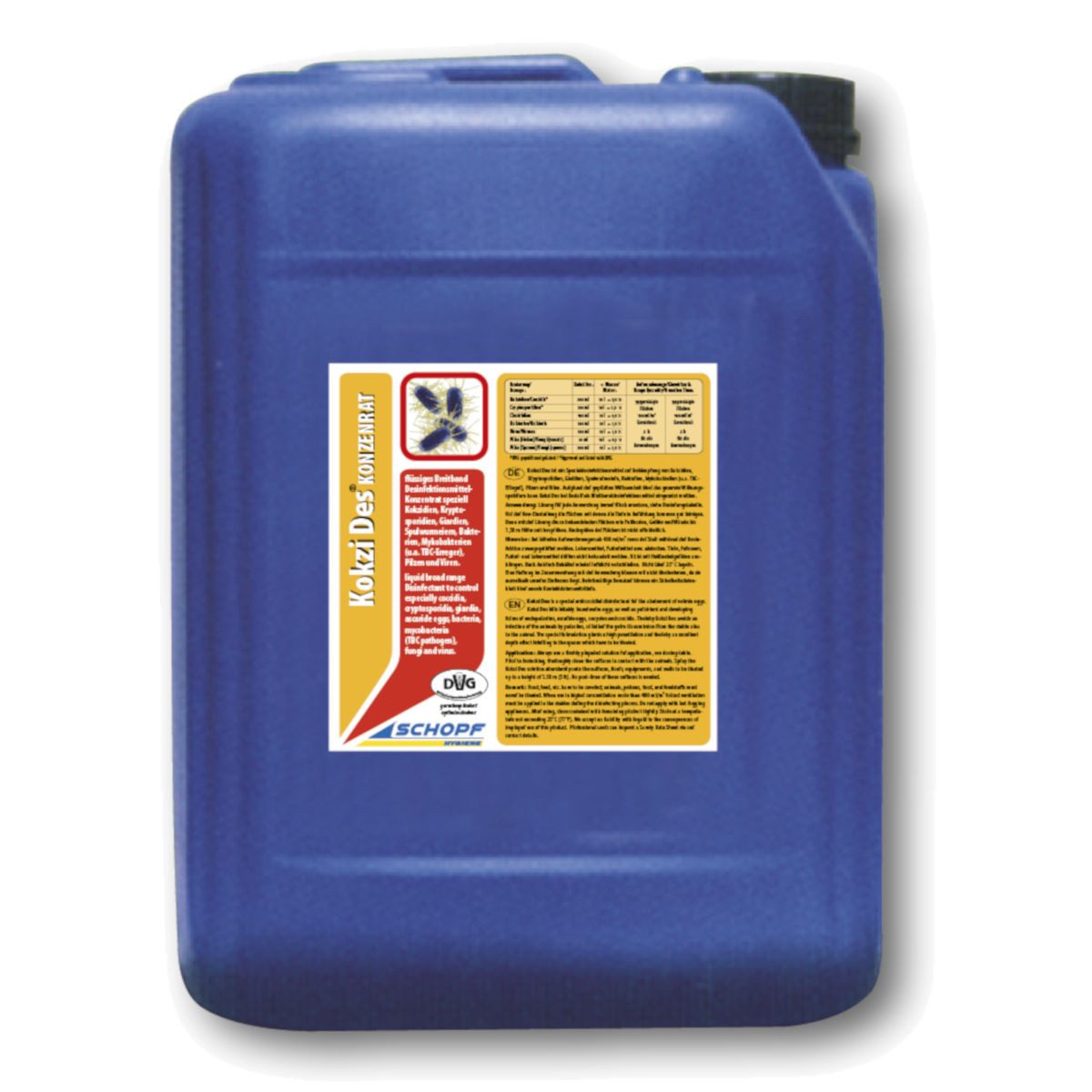 Schopf Schopf Kokzi Des 10 kg, Breitband Desinfektionsmittel Konzentrat Oberflächen-Desinfektionsmittel