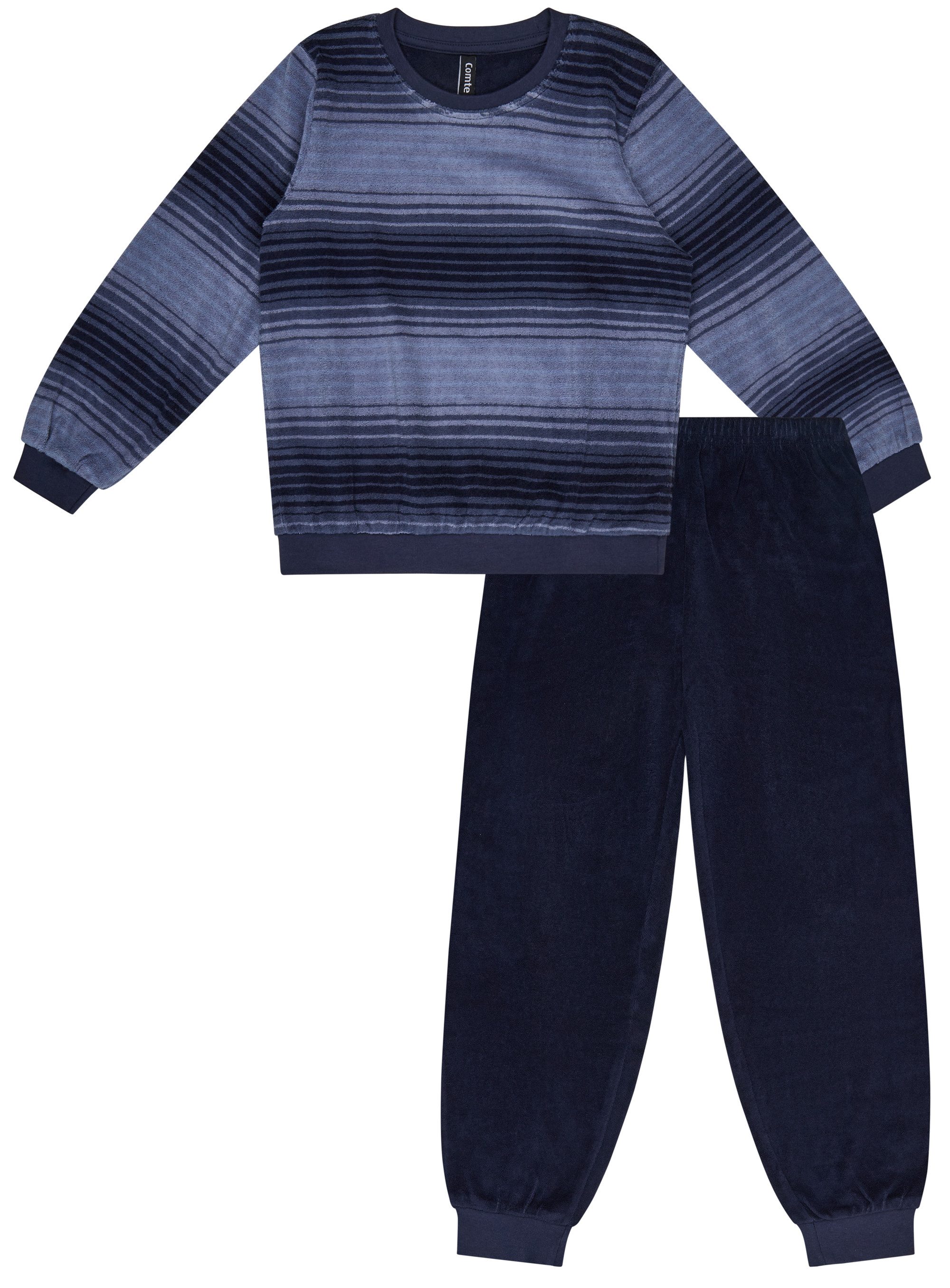 Comte Schlafanzug Iceberg Buddies (Set, 2 tlg., 2-teilig) Jungen Pyjama lang Langarm Frottee Baumwolle Winter