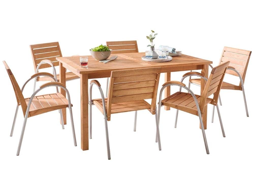 RONDO Garten-Essgruppe Gartenmöbelset 'Solano' 7-teilig