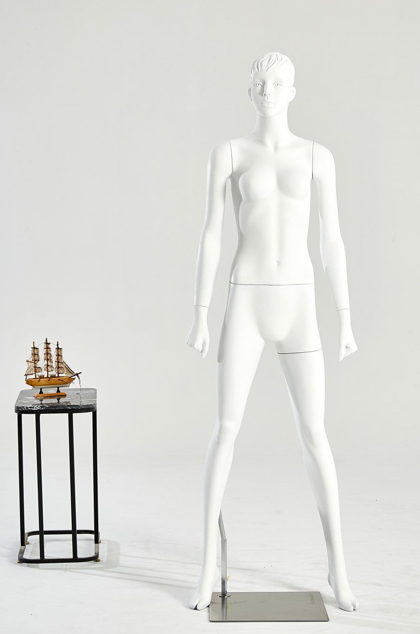 Eurohandisplay Schaufensterpuppe geformter Kopf Weibliche Schaufensterpuppe stehend schwarz weiß, Nicht zutreffend