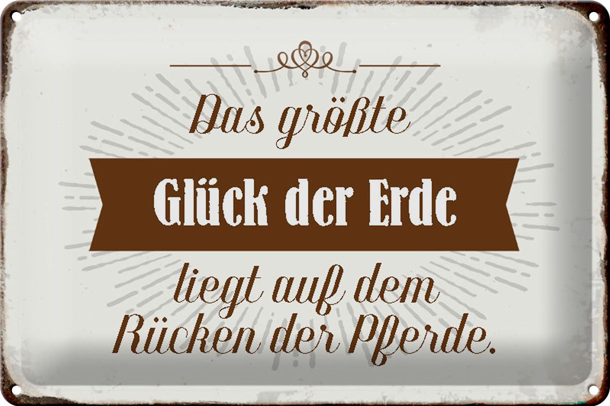 Hebold Metallschild Schild Blech 30x20cm Made in Germany Spruch