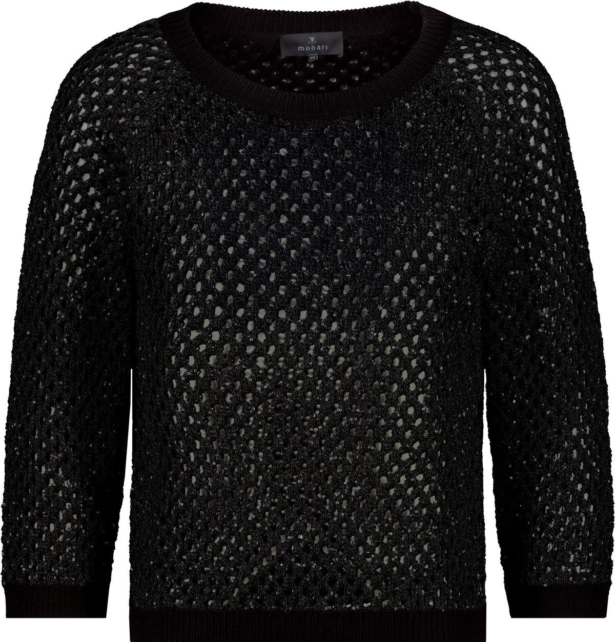 Monari Strickpullover aus Ajourstrick