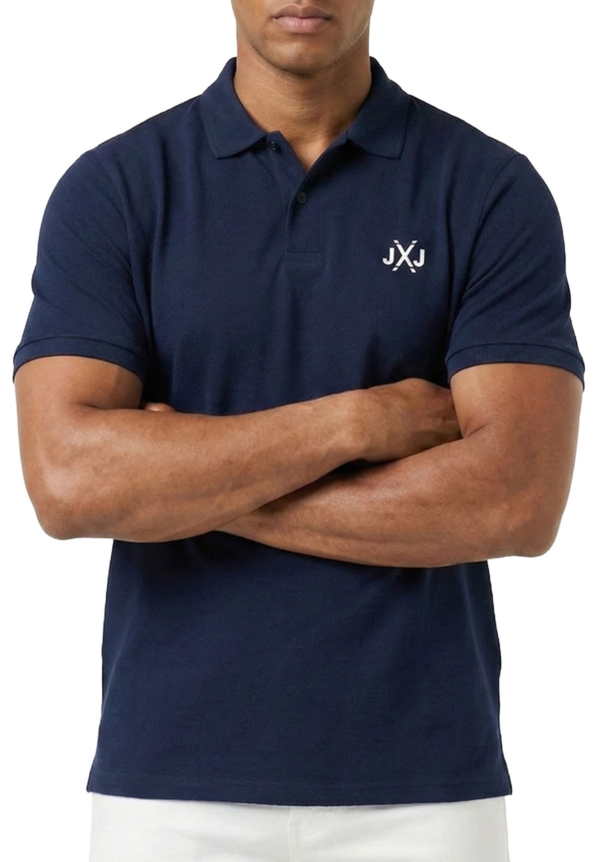 Jack & Jones Poloshirt RISE INFINITY POLO Kurzarm Hemd aus Bauwolle Polohemd mit Print T-Shirt mit Kragen – Bild 5 von 5
