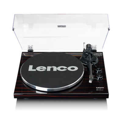 Lenco LBT-189WA Plattenspieler (elektrisch, Bluetooth®/Cinch Anschluss, USB-Transfer & 33 45 U/min in Walnuss)