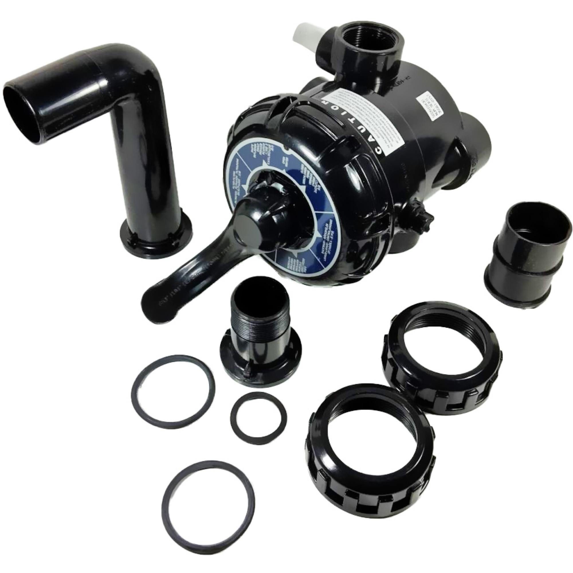 Waterman Sandfilteranlage 6-Wege-Ventil schwarz Sidemount für SF 400/500/600 (1 St)