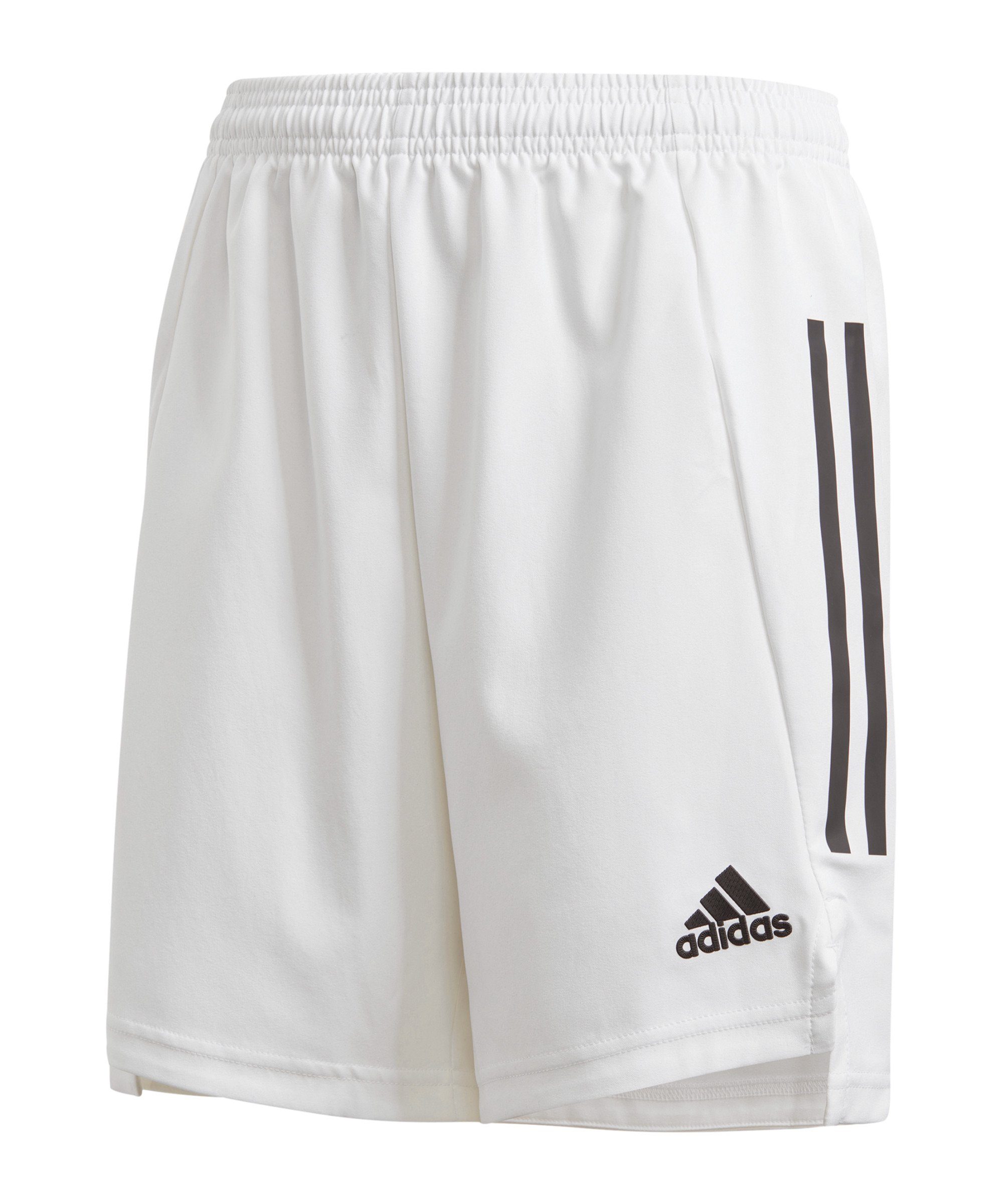 Kids adidas Performance Sporthose Short 21 Condivo weissschwarz