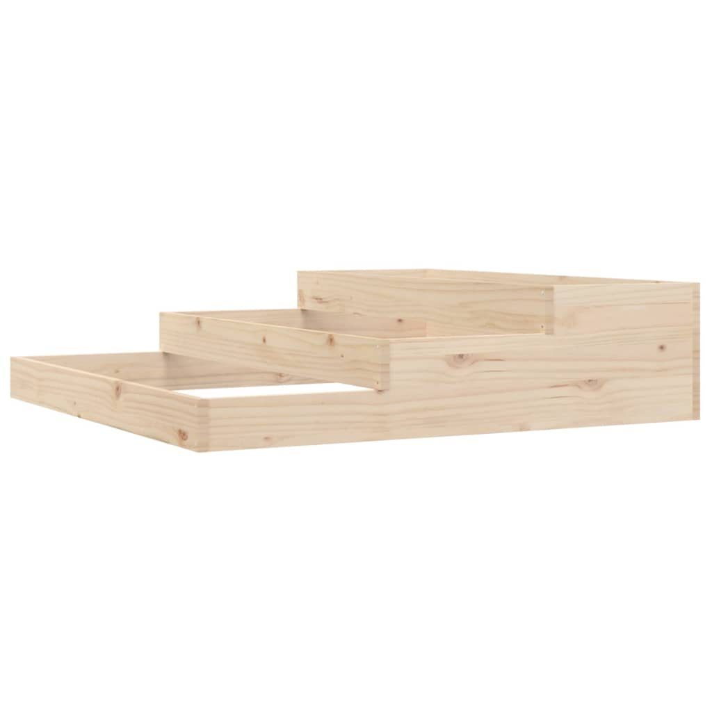 vidaXL Blumentopf Pflanzkübel 107x107x27 cm Massivholz Kiefer (1 St)