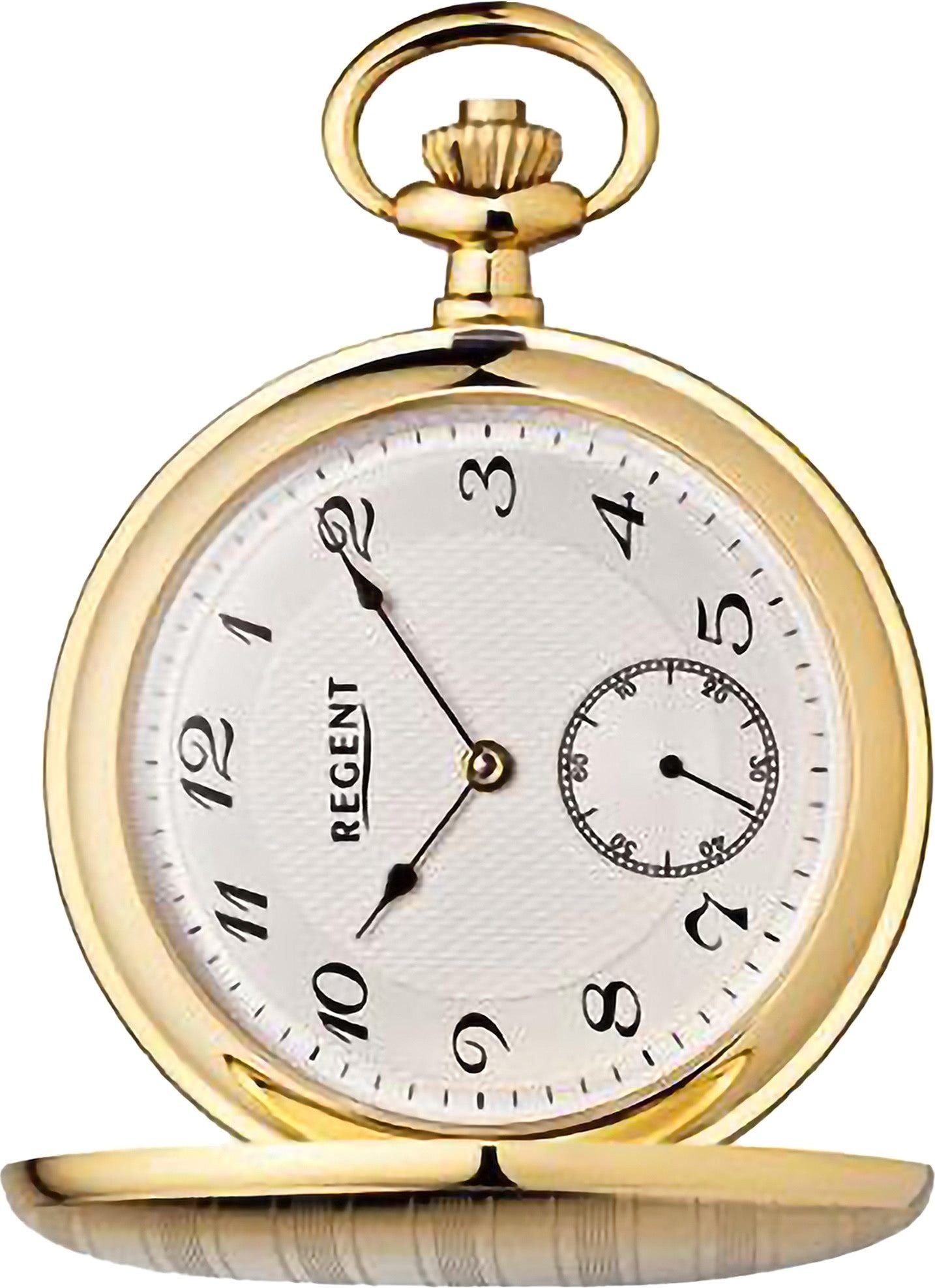 Regent Taschenuhr Regent Herren Taschenuhr Analog Gehäuse, (Analoguhr, Analoguhr), Herren Taschenuhr rund, extra groß (ca. 50mm), Metall, Elegant