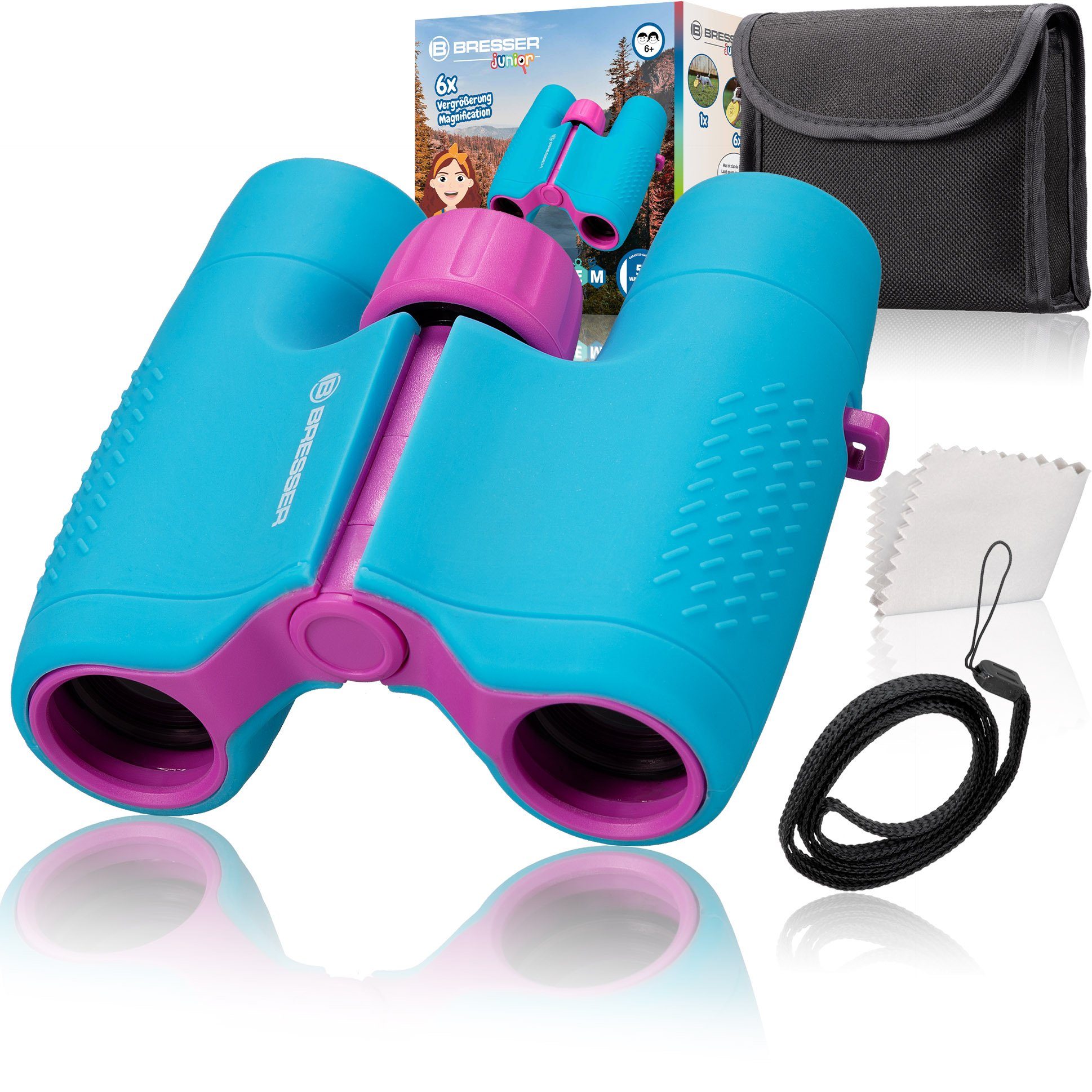 BRESSER junior Kinderfernglas 6x21 blau/violett Kinderfernglas günstig online kaufen