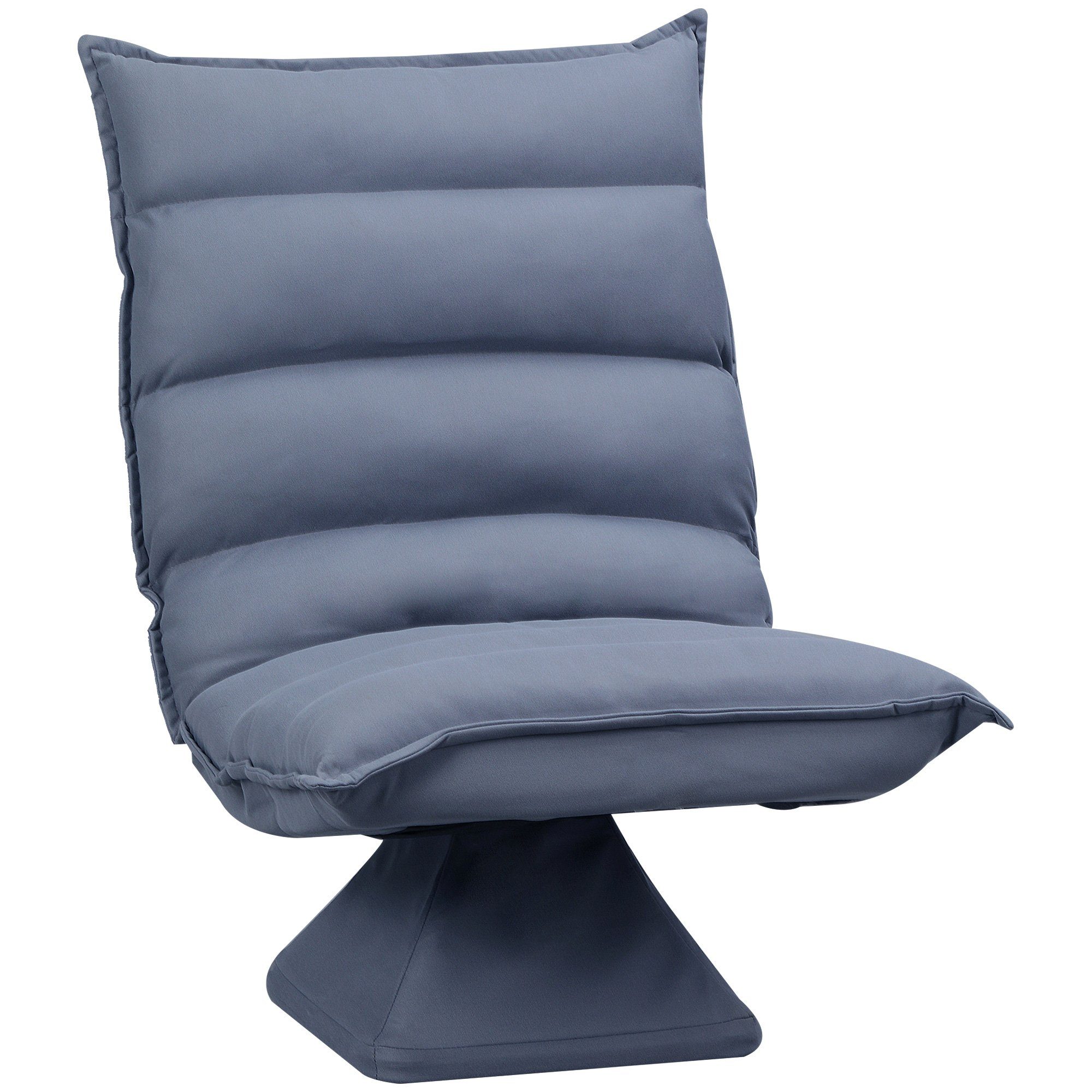 HOMCOM Relaxsessel Bodensofa Meditationsstuhl aus Mikrofasertuch (Relaxstuhl, 1-St., Bodenstuhl), BxLxH: 62 x 70 x 95 cm