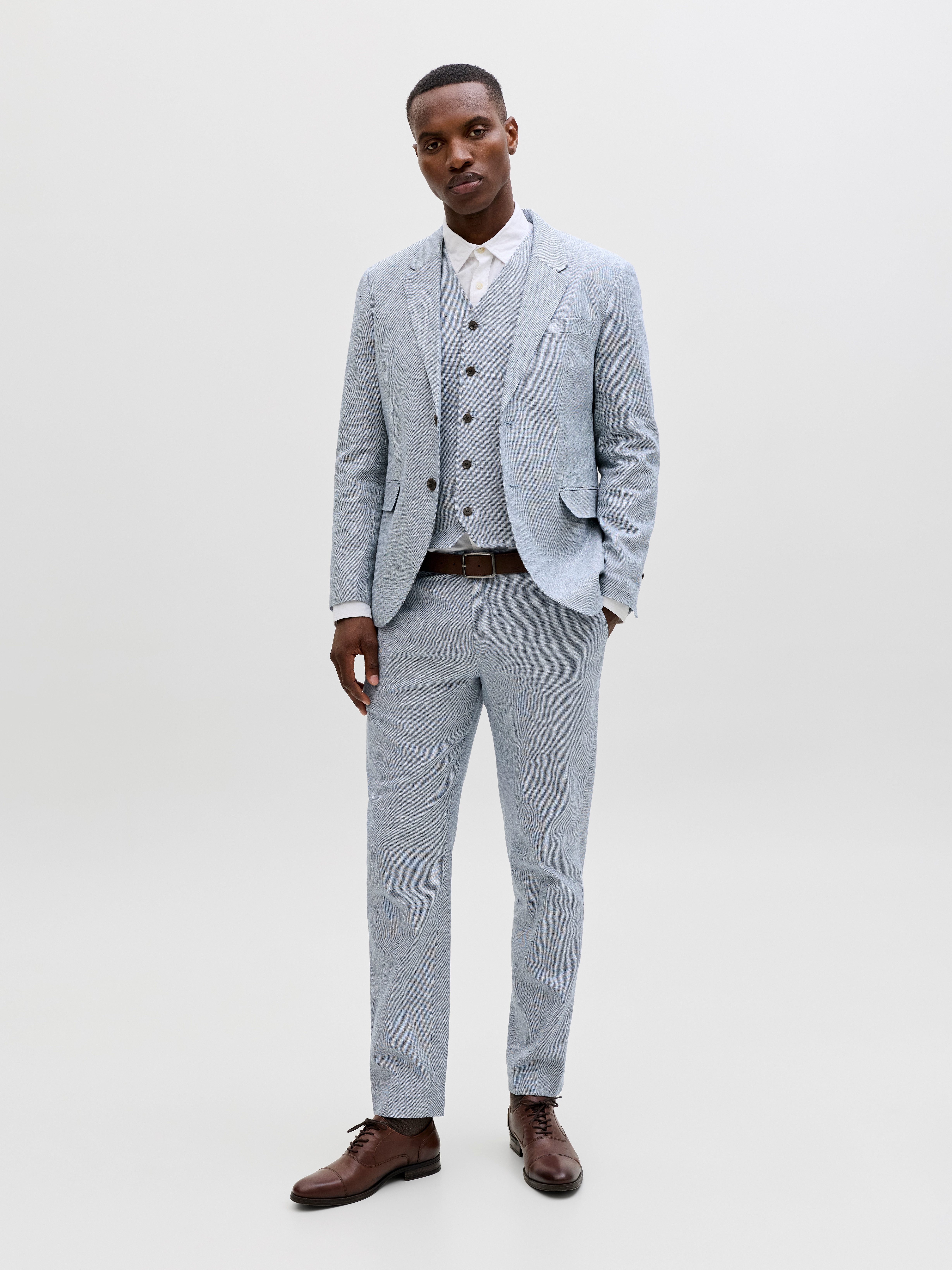 Jack & Jones Sakko JPRMARTIN SUMMER BLZ LINEN BLEND NO06 SN Baumwollmischung, slim fit – Bild 4 von 5