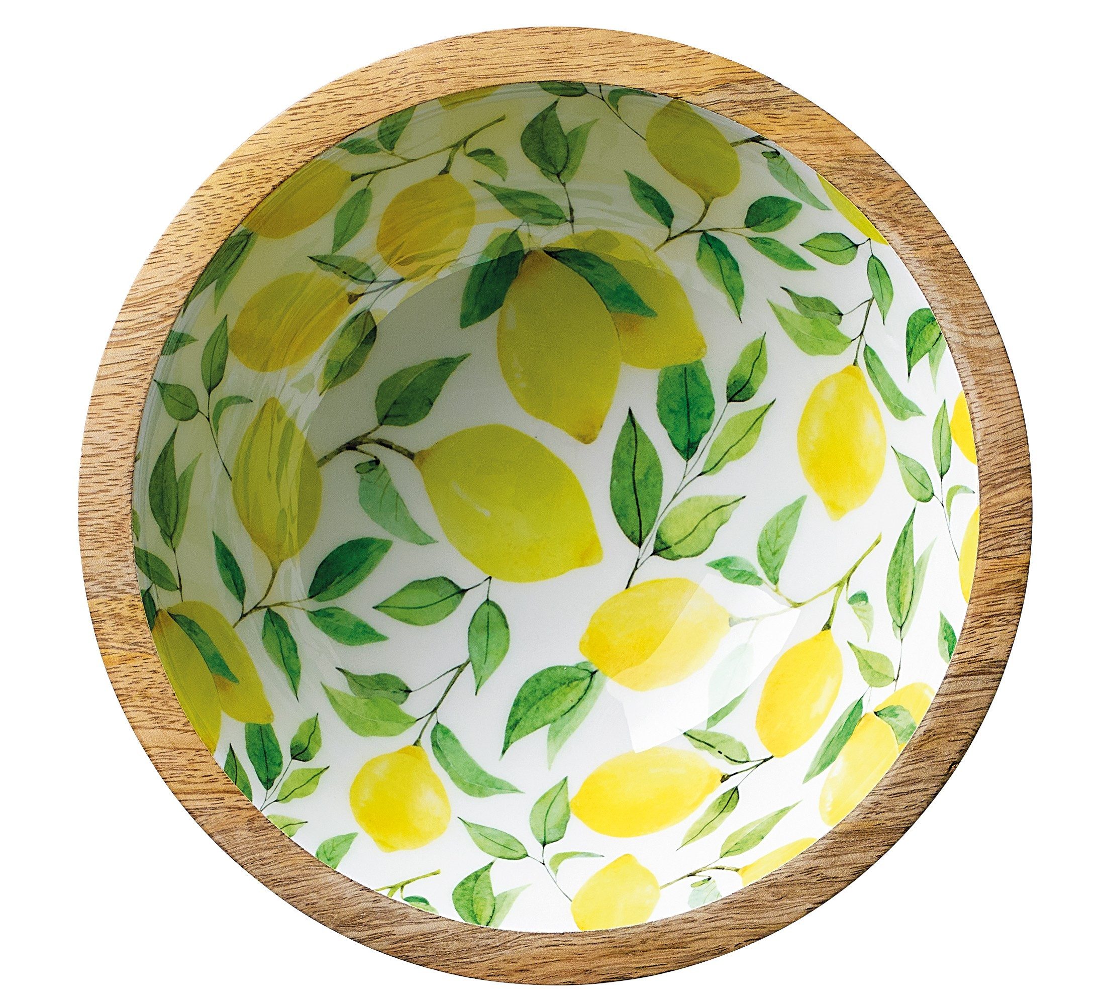 ZASSENHAUS Schüssel Schüssel Schale Obstschale Mangoholz Ø20 x 8cm ZASSENHAUS LEMON 080308, Material: Mangoholz