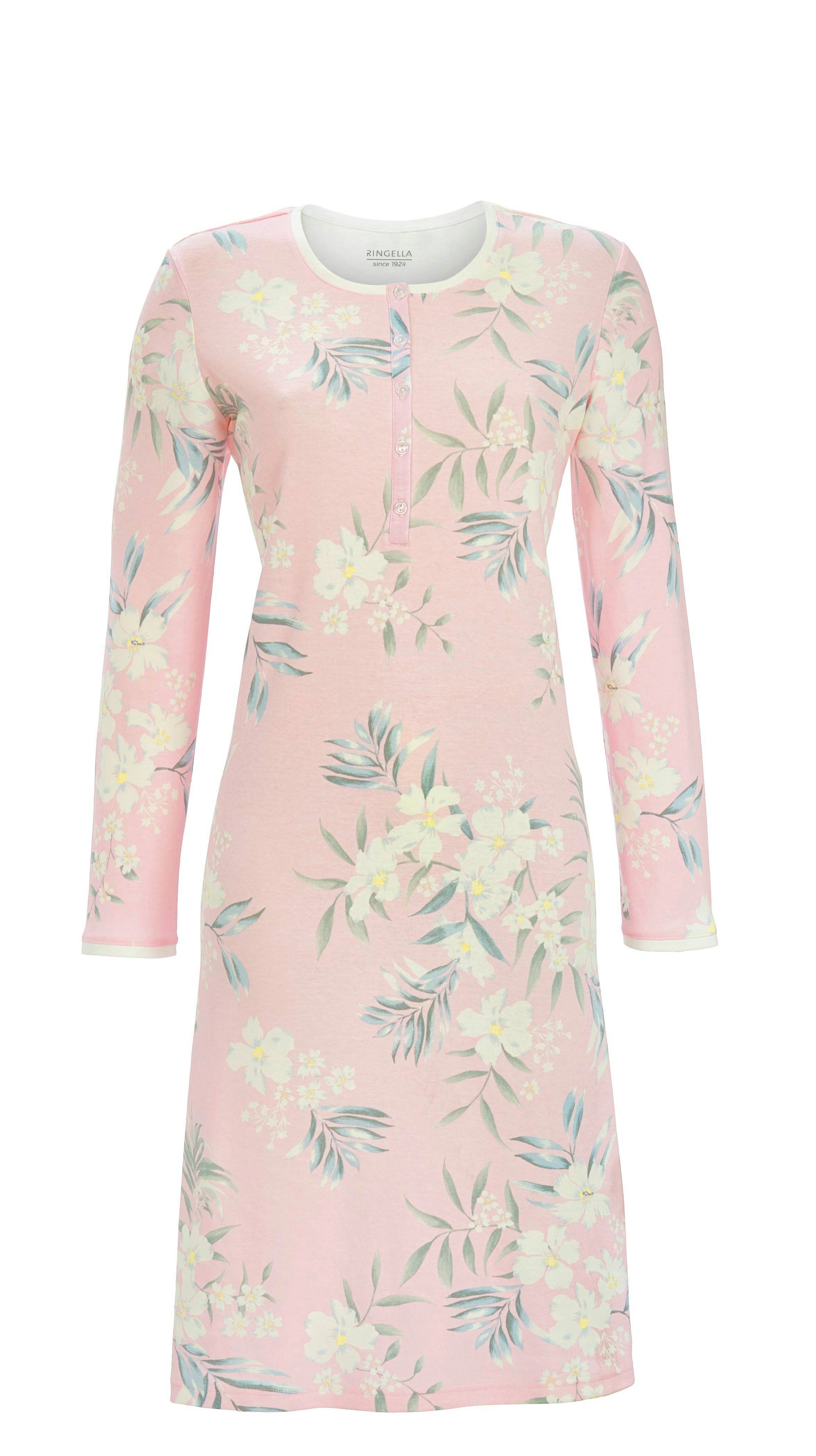 Ringella Nachthemd mit Blumendessin und Knopfleiste günstig online kaufen